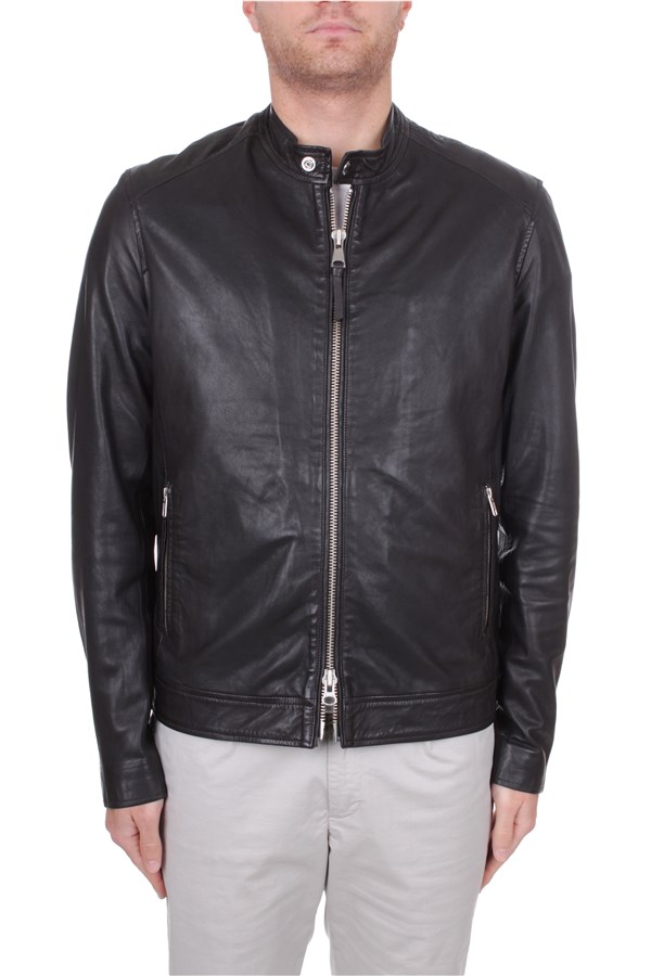 Bomboogie Outerwear Leather jacket Man JMROYPLGS4 14 0 