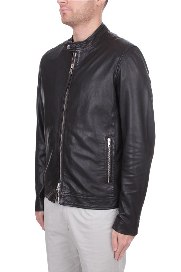 Bomboogie Outerwear Leather jacket Man JMROYPLGS4 14 1 