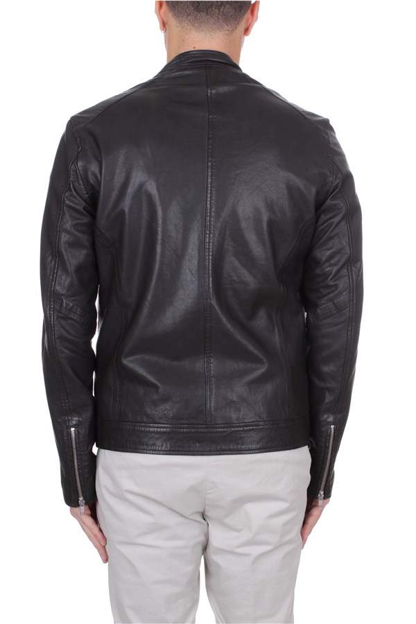 Bomboogie Outerwear Leather jacket Man JMROYPLGS4 14 2 