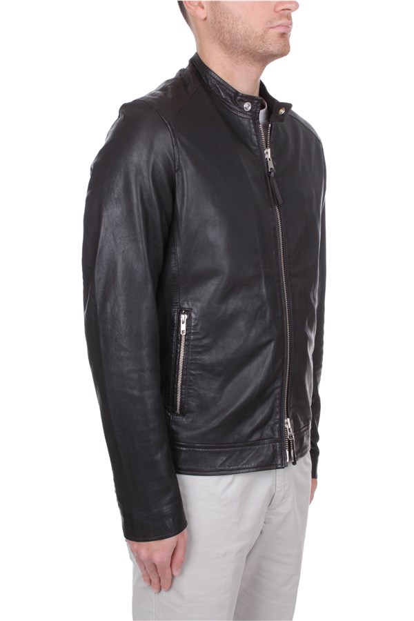 Bomboogie Outerwear Leather jacket Man JMROYPLGS4 14 3 
