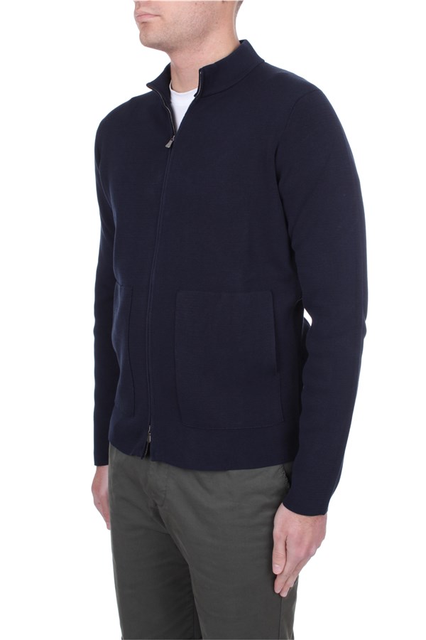 Filippo De Laurentiis Zip up sweatshirts Blue