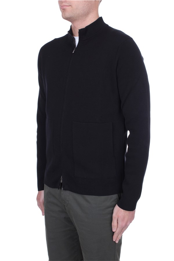 Filippo De Laurentiis Zip up sweatshirts Black