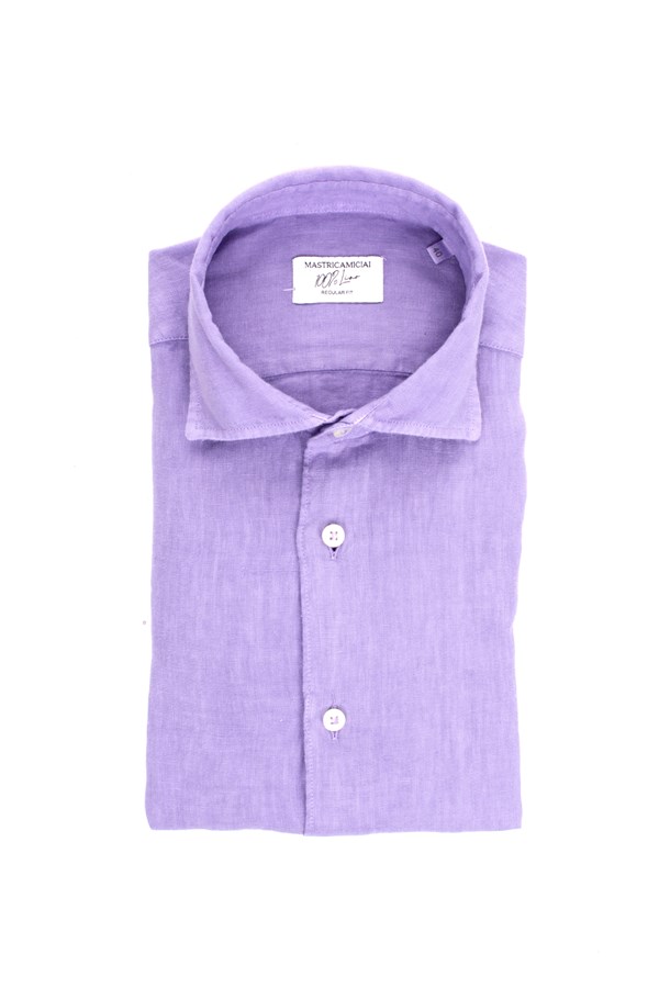 Mastricamiciai Casual shirts Violet