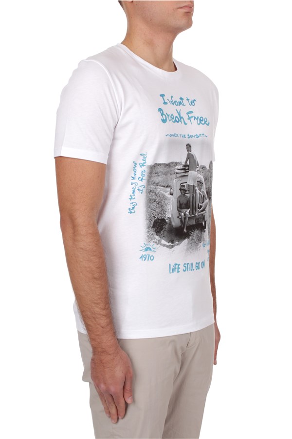 Bob T-Shirts Short sleeve t-shirts Man BLAWY PRINT53 BIANCO 3 