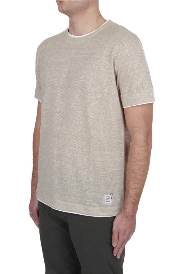 Bob T-Shirts Short sleeve t-shirts Man LIN VR0273 NATURALE 1 