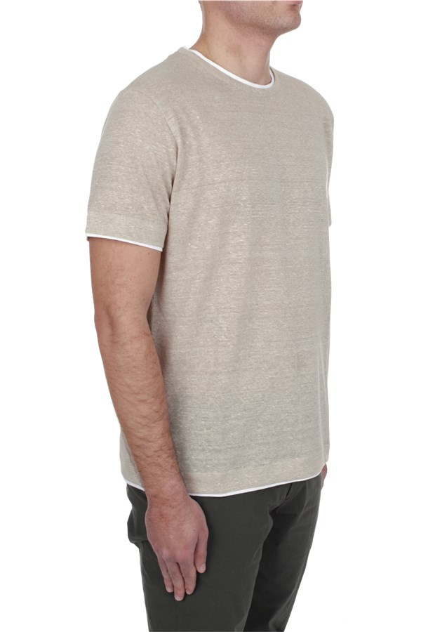 Bob T-Shirts Short sleeve t-shirts Man LIN VR0273 NATURALE 3 