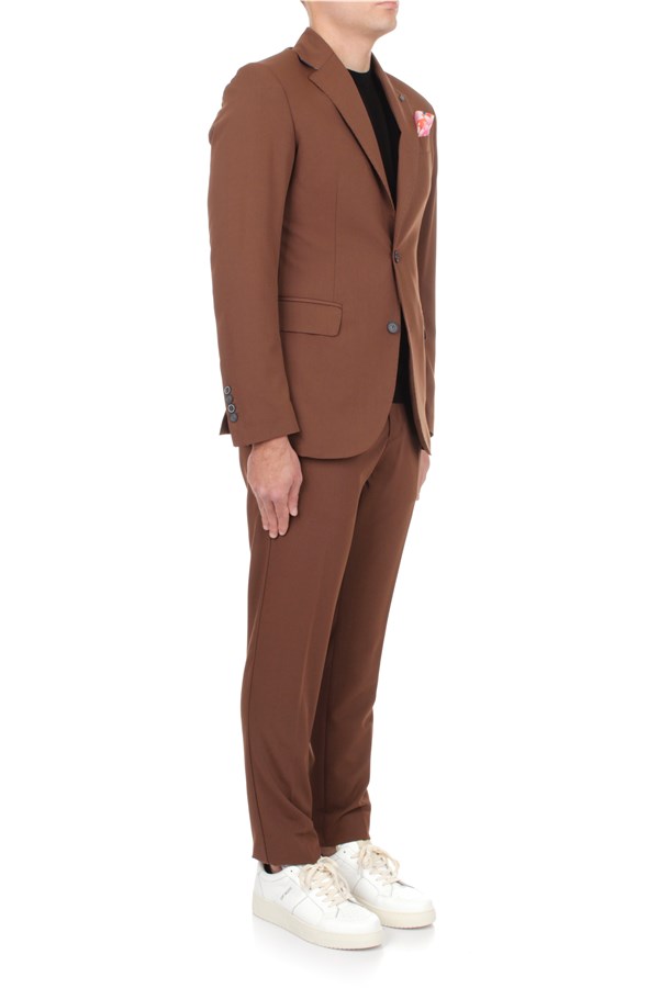 Bob Suits Single -breasted Man SUIT268 T268 TABACCO 3 
