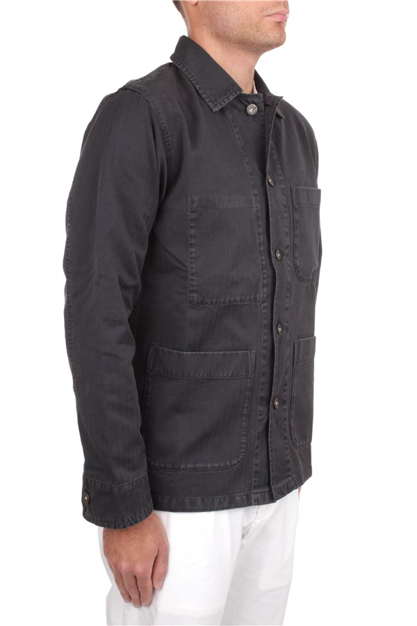 Chesapeake's Outerwear Lightweight jacket Man JOE HERRINGBONE BLACK 3 