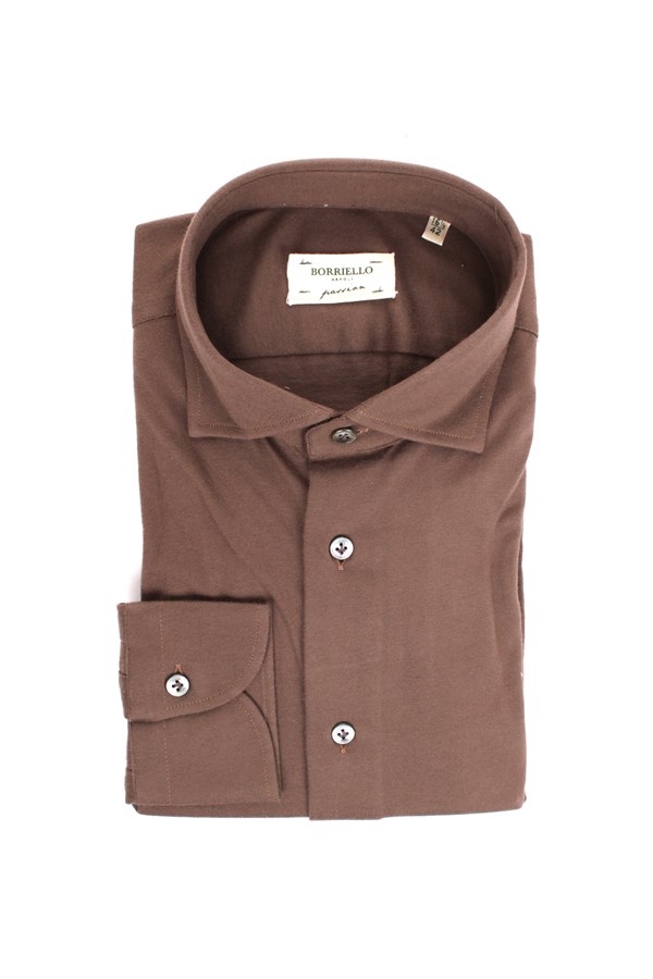 Borriello Casual shirts Brown