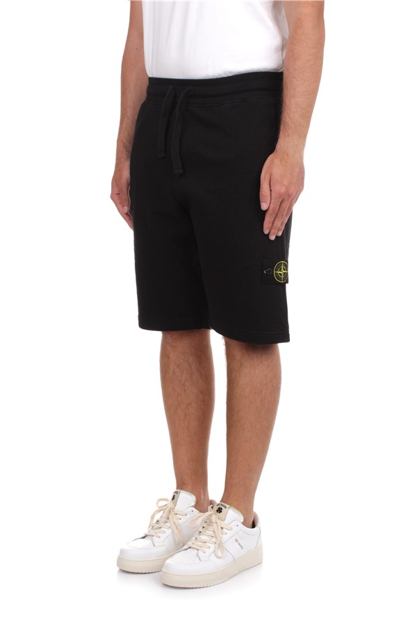 Stone Island Sweat shorts Black